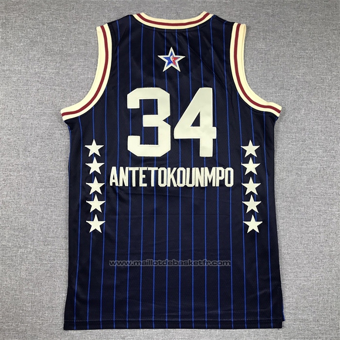 Maillot Enfant All Star 2024 Milwaukee Bucks Giannis Antetokounmpo #34 Bleu